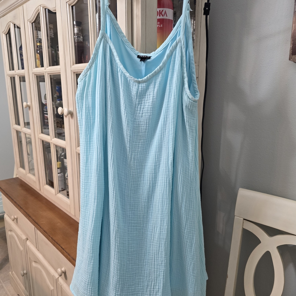 Torrid Baby Blue Spaghetti Strap Dress